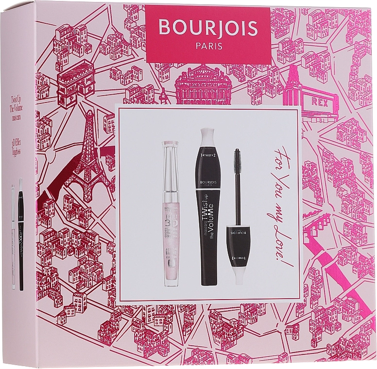 Bourjois For You My Love (mascara/8ml + lipstick/7.5ml) Набор - фото N1
