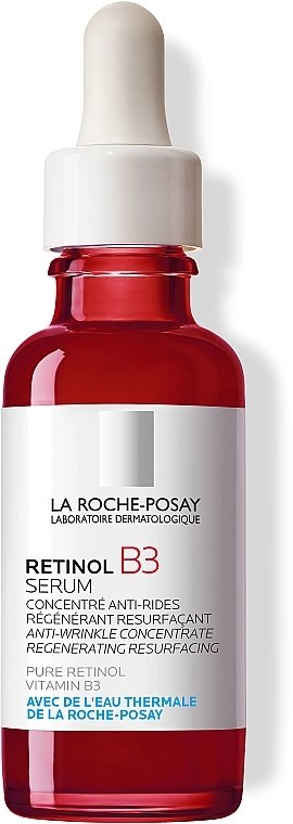 La Roche-Posay Інтенсивна антивікова корегуюча сироватка проти глибоких зморшок, нерівного тону та текстури шкіри обличчя Retinol B3 Pure Retinol Serum - фото N1