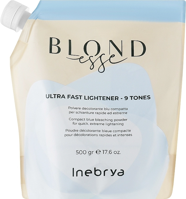 Inebrya Синя освітлювальна пудра для волосся Blondesse Ultra Fast Lightener 9 Tones - фото N1