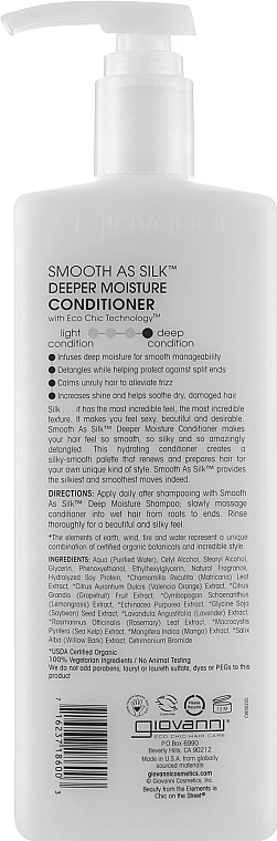 Giovanni Восстанавливающий Кондиционер Smooth As Silk Conditioner - фото N6