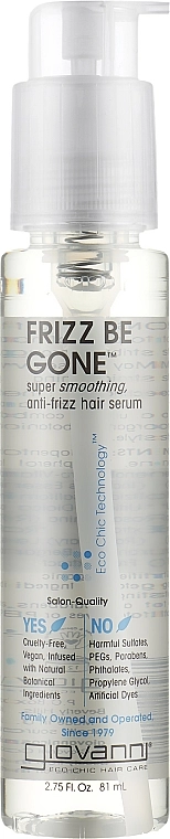 Giovanni Сиворотка для волосся Anti-Frizz Hair Serum - фото N1
