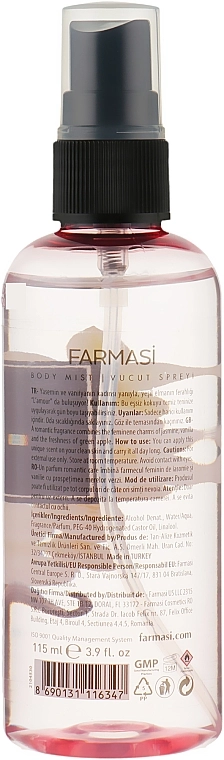 Farmasi Парфюмированный спрей для тела L'Amour Body Mist - фото N2