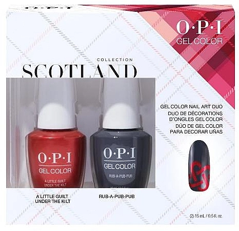 O.P.I Набор Fall Scotland Collection GelColor Art Duo Pack №2 - фото N1