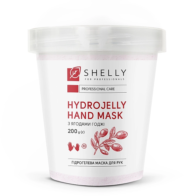 Shelly Гидрогелевая маска для рук с ягодами годжи Professional Hydrojelly Hand Mask - фото N1