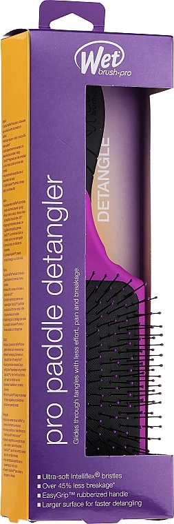 Wet Brush Расческа для волос Pro Paddle Detangler Purple - фото N1