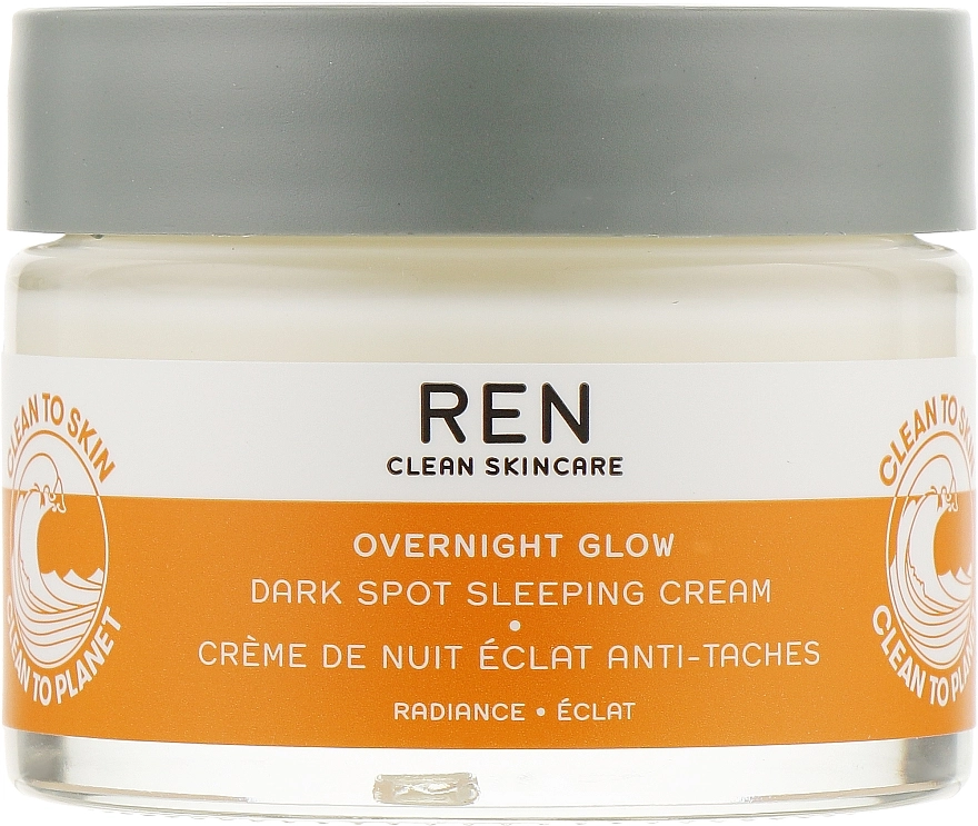 REN Нічний крем для обличчя Clean Skincare Overnight Glow Dark Spot Sleeping Cream - фото N1