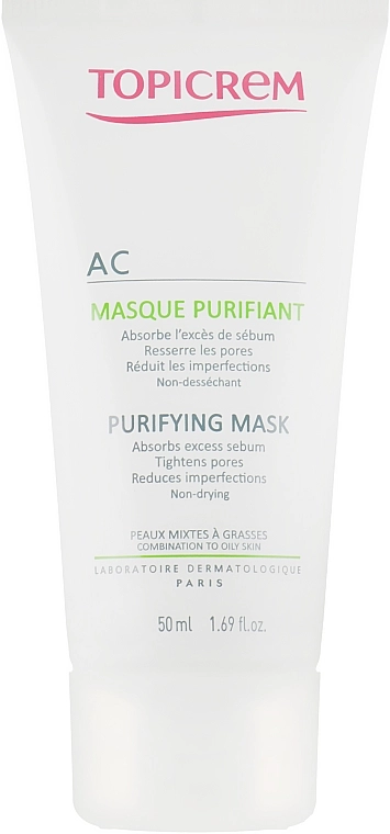 Topicrem Очищающая маска для жирной и комбинированной кожи AC Purifying Mask - фото N2
