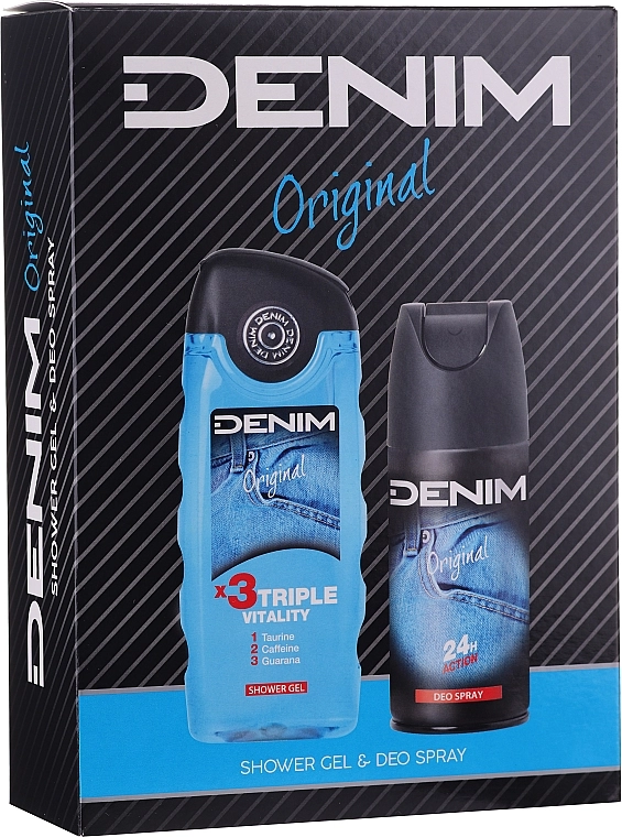 DENIM Original Набор (sh/g/250ml + deo/150ml) - фото N1