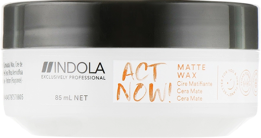 Indola Воск для укладки волос с матовым эффектом Act Now! Matte Wax - фото N1