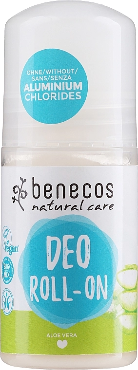 Benecos Кульковий дезодорант "Алое вера" Natural Care Aloe Vera Deo Roll-On - фото N1