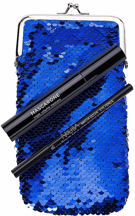 NoUBA Eye'M Mascarone Triple Volume Mascara (mascara/6.5g + eye/pen/1.1g + bag) Набор - фото N1