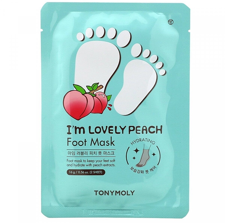 Tony Moly Маска для ног I'm Lovely Peach Foot Mask - фото N1