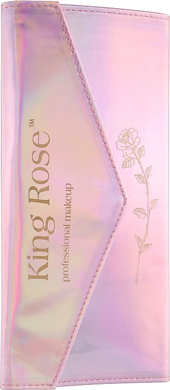 King Rose Набір ергономічних пензлів для макіяжу у клатчі - фото N2