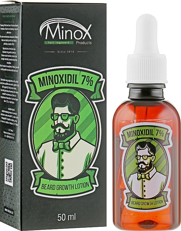 MinoX Лосьон для роста бороды 7% Beard Growth Lotion - фото N1