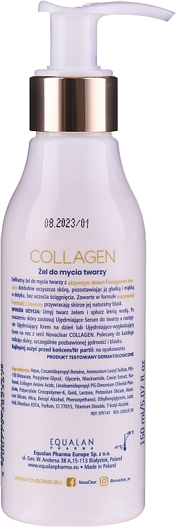 Novaclear Колагеновий очищувальний засіб для обличчя Collagen Facial Cleanser - фото N5