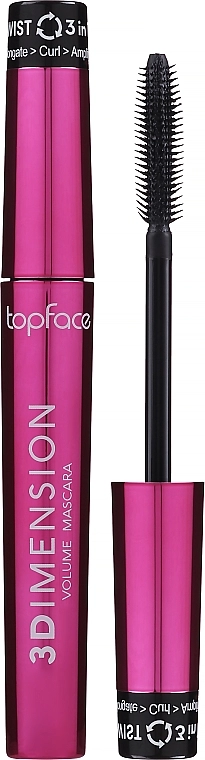 TopFace 3D Imension Volume Mascara Туш для вій - фото N1