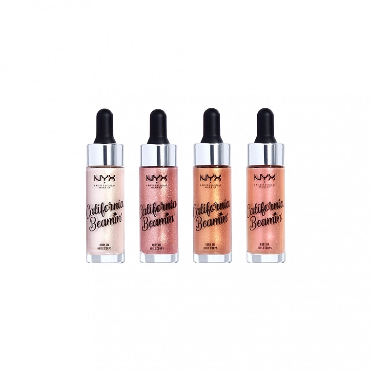 NYX Professional Makeup Набір Diamonds & Ice, Please Shimmer Body Oil (shimmer/4x13,76ml) - фото N2