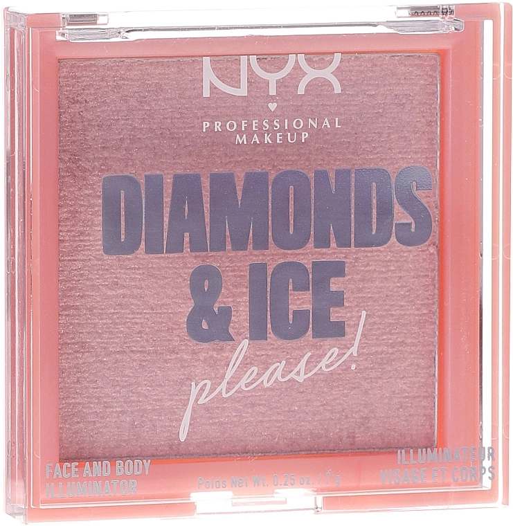 NYX Professional Makeup Diamonds & Ice Face And Body Illuminator Хайлайтер для лица и тела - фото N2