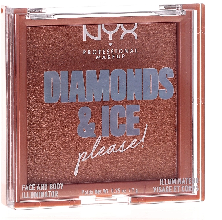 NYX Professional Makeup Diamonds & Ice Face And Body Illuminator Хайлайтер для лица и тела - фото N1