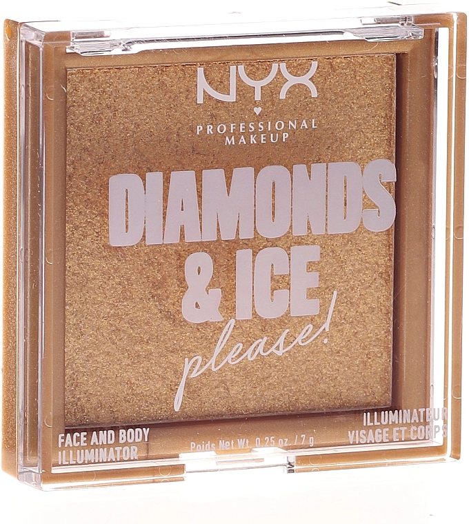 NYX Professional Makeup Diamonds & Ice Face And Body Illuminator Хайлайтер для лица и тела - фото N3