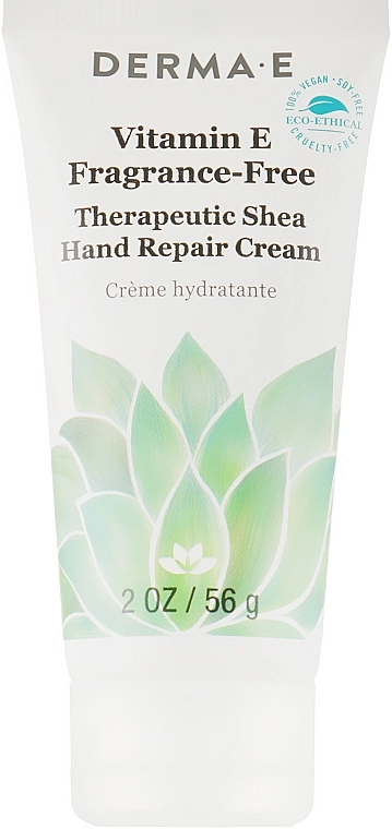 Derma E Терапевтический увлажняющий крем для рук с маслом ши Vitamin E Fragrance-Free Therapeutic Moisture Shea Hand Cream - фото N1