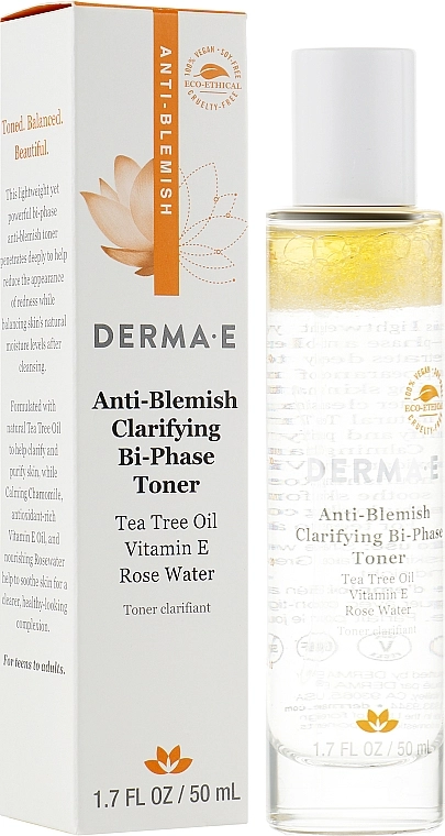 Derma E Протизапальний очищувальний двофазний тонік Anti-Blemish Clarifying Bi-Phase Toner - фото N2