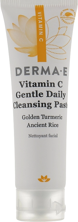 Derma E Нежная осветляющая ежедневная паста 2-в-1 с витамином С Vitamin C Gentle Daily Cleansing Paste - фото N1