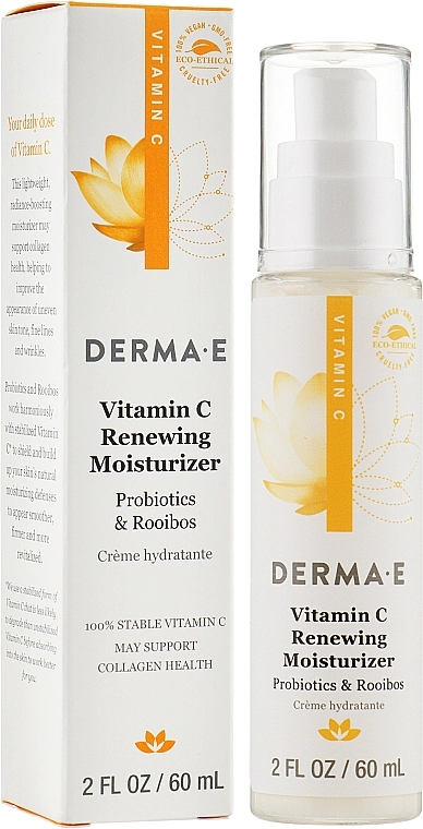 Derma E Обновляющий крем для увлажнения с витамином С Vitamin С Renewing Moisturizer - фото N2