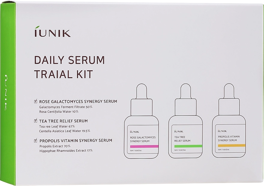 IUNIK Набор Daily Serum Trial Kit (ser/3x15ml) - фото N1