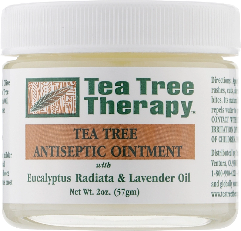 Tea Tree Therapy Антисептична мазь з олією евкаліпта, лаванди та чайного дерева Antiseptic Cream With Tea Tree Oil - фото N1