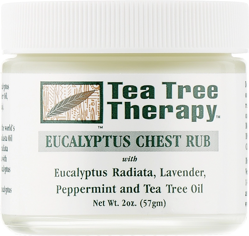 Tea Tree Therapy Протизастудний бальзам для тіла Eucalyptus Chest Rub - фото N1