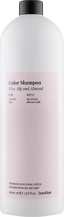 Farmavita Шампунь для фарбованого волосся "Інжир і мигдаль" Back Bar No1 Color Shampoo Fig and Almond - фото N1