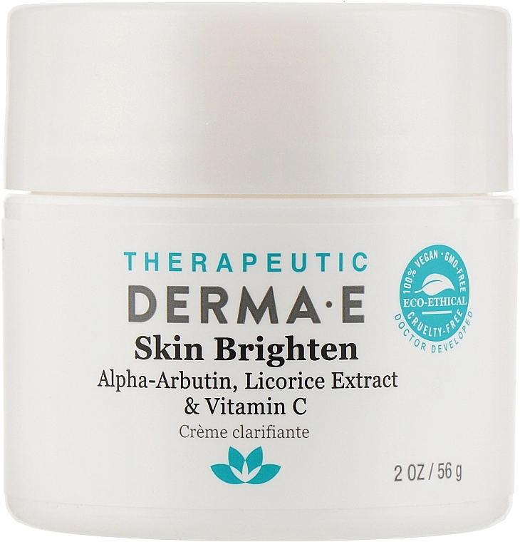 Derma E Освітлювальний крем для обличчя з цинком Therapeutic Topicals Skin Lighten Cream - фото N1