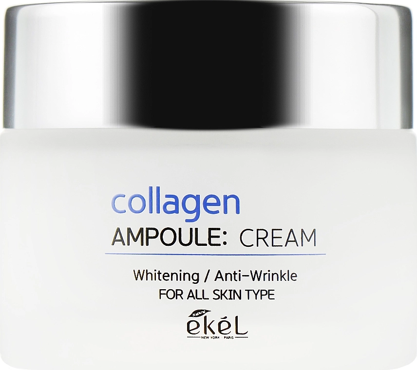 Ekel Зволожувальний крем для обличчя Collagen Ampoule Whitening Anti-WrinKle Cream - фото N2