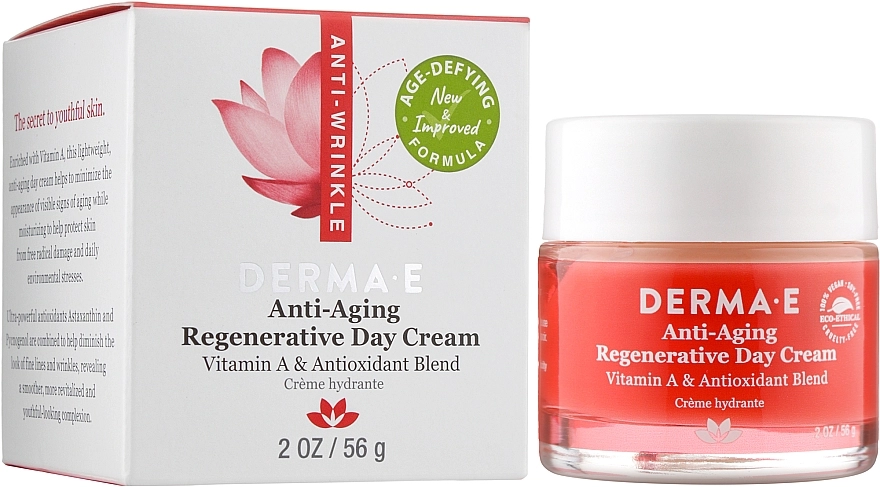 Derma E Антивіковий антиоксидантний денний крем Anti-Wrinkle Regenerative Day Cream - фото N2