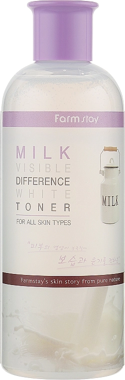 FarmStay Осветляющий тонер с молочным экстрактом Visible Difference White Toner Milk - фото N1