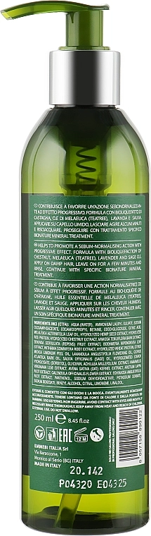 Emmebi Italia Себонормалізувальний шампунь з олією чайного дерева BioNatural Mineral Treatment Sebum-Normalizing Shampoo - фото N4