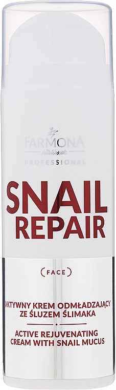 Farmona Professional Активний омолоджувальний крем зі слизом равлика Snail Repair Active Rejuvenating Cream With Snail Mucus - фото N1