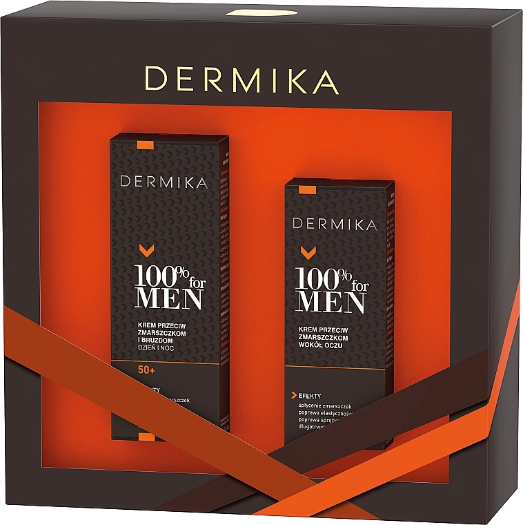 Dermika Набор 100% For Men (f/cr/50ml + eye/cr/15ml) - фото N1