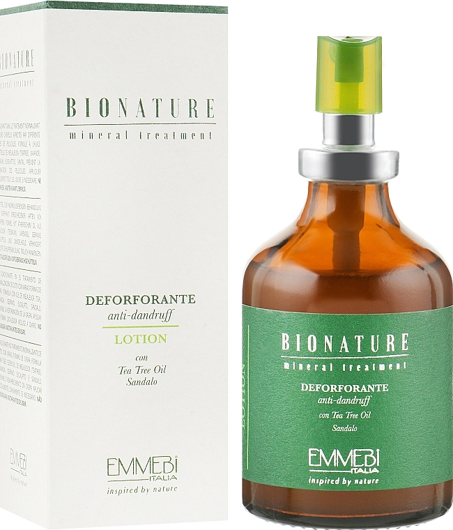 Emmebi Italia Лосьон против перхоти с маслом чайного дерева BioNatural Mineral Treatment Anti-Dandruff Lotion - фото N1