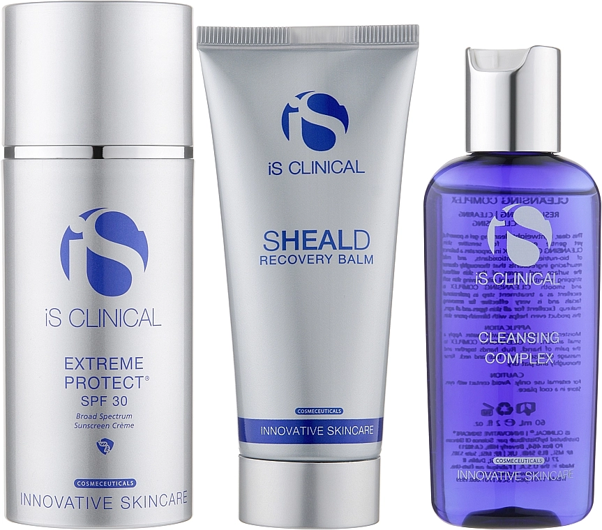 IS CLINICAL Набор Post-Peel Collection Set (gel/60ml + cr/100g + balm/60g) - фото N2