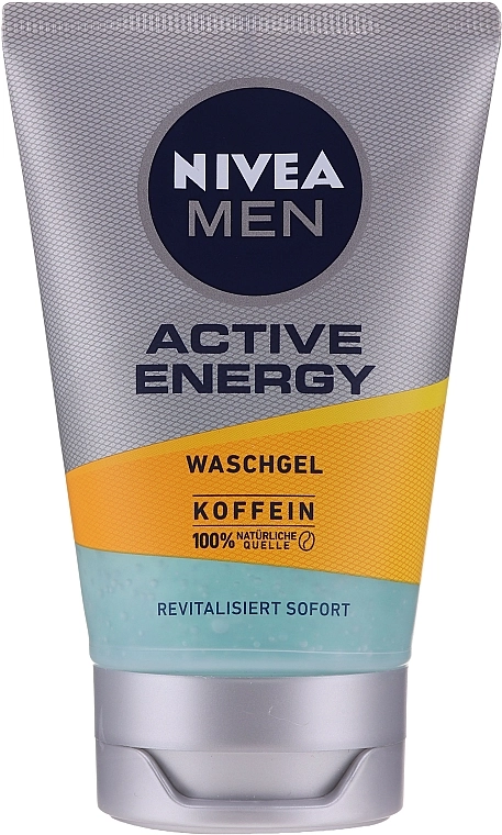 Nivea Гель для вмивання "Заряд енергії" MEN Active Energy Caffeine Face Wash Gel - фото N1