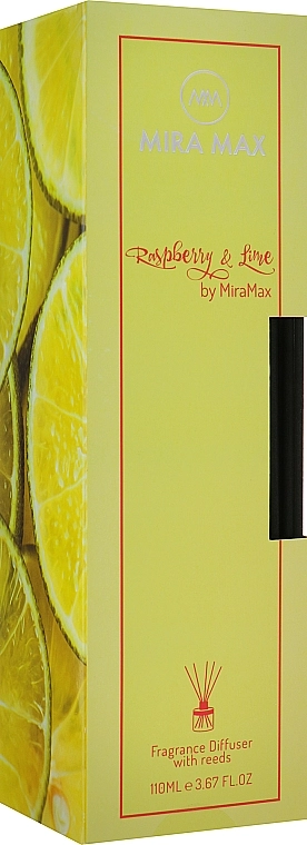 Mira Max Аромадиффузор + тестер Raspberry & Lime Fragrance Diffuser With Reeds - фото N1