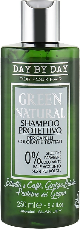 Alan Jey Шампунь "Захист кольору" для фарбованого й пошкодженого волосся Green Natural Shampoo Protettivo - фото N1