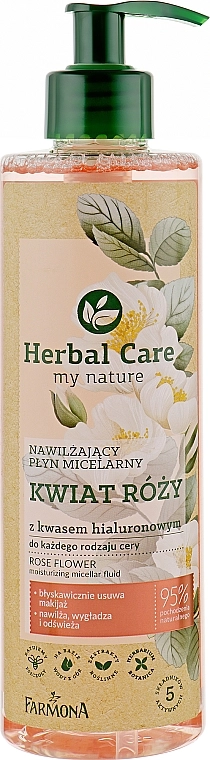 Farmona Зволожувальна міцелярна вода "Квітка троянди" Herbal Care Micellar Water - фото N1