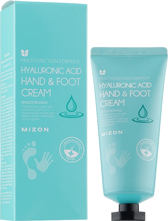 Mizon Увлажняющий крем для рук и ног с гиалуроновой кислотой Hand and Foot Cream Hyaluronic Acid - фото N2