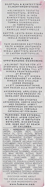 Lumene Крем для шкіри навколо очей Lumo Nordic Bloom Anti-Wrinkle & Firm Eye Cream - фото N3
