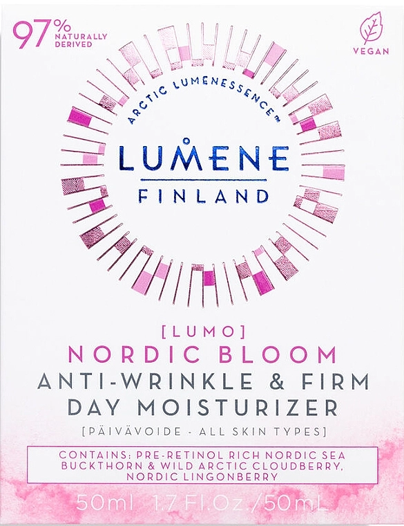 Lumene Денний крем для обличчя Lumo Nordic Bloom Anti-wrinkle & Firm Day Moisturizer - фото N2