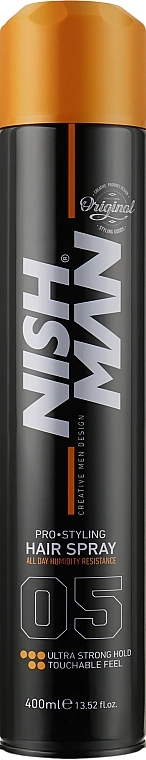 Nishman Лак для волосся ультрафіксації Hair Spray Ultra Strong №05 - фото N1