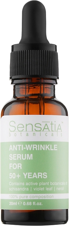 Sensatia Botanicals Сироватка для обличчя від зморщок 50+ Anti-Wrinkle Serum For 50+ - фото N1